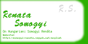 renata somogyi business card